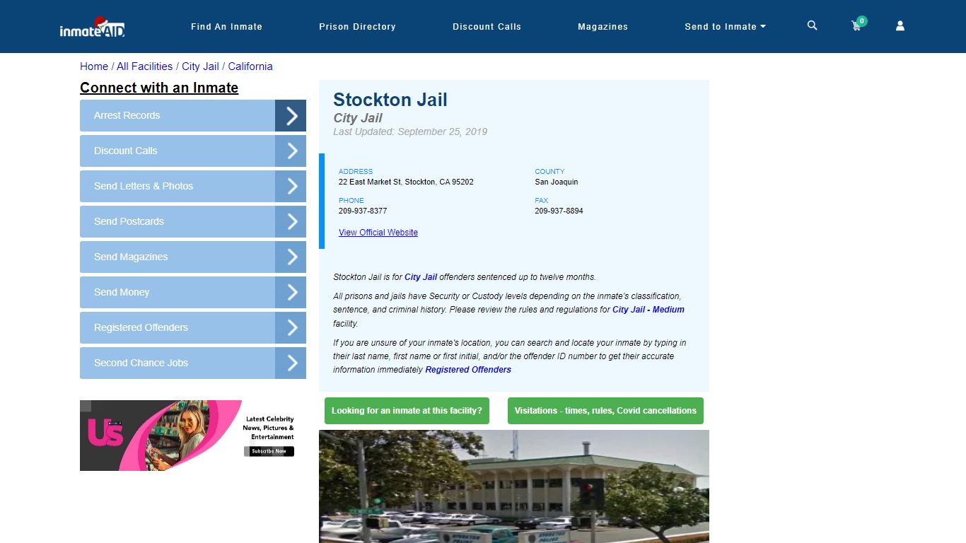 Stockton Jail | Inmate Locator